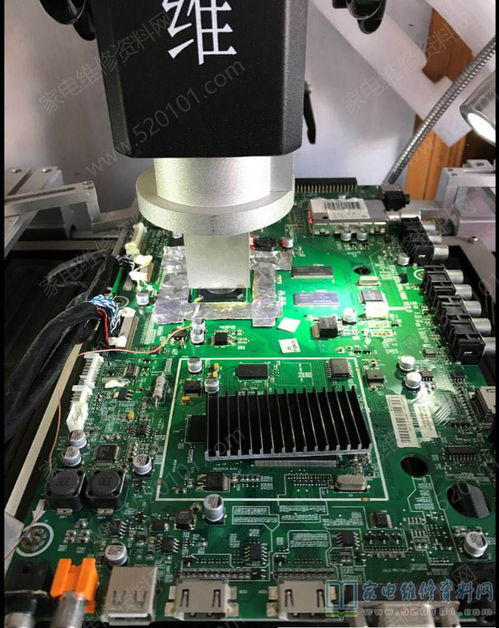 海信led47t18gp液晶電視滿屏堅(jiān)線花屏的圖像異常維修